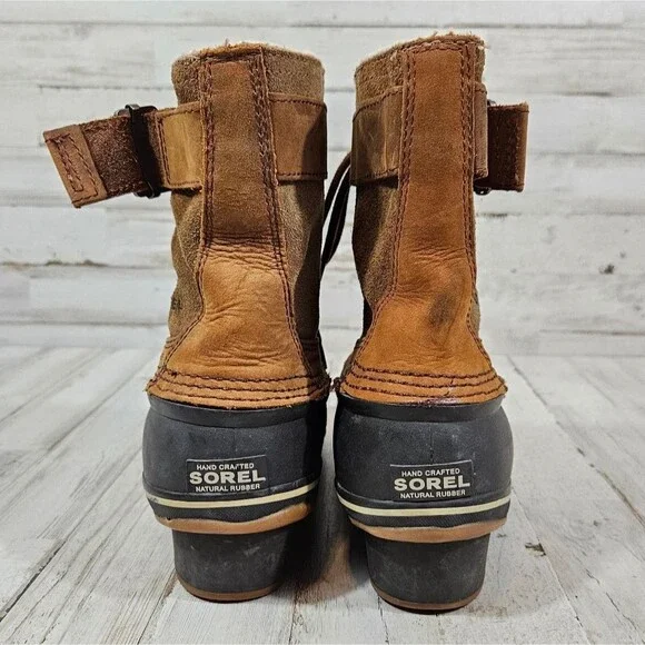 Sorel Winter Weather Duck Rain Outdoor Fancy Lace II Boots womens size 10 - Picture 2 of 9